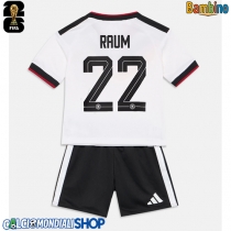 Maglie da calcio Germania David Raum #22 Prima Maglia Bambino Mondiali 2026  Manica Corta (+ Pantaloni corti)